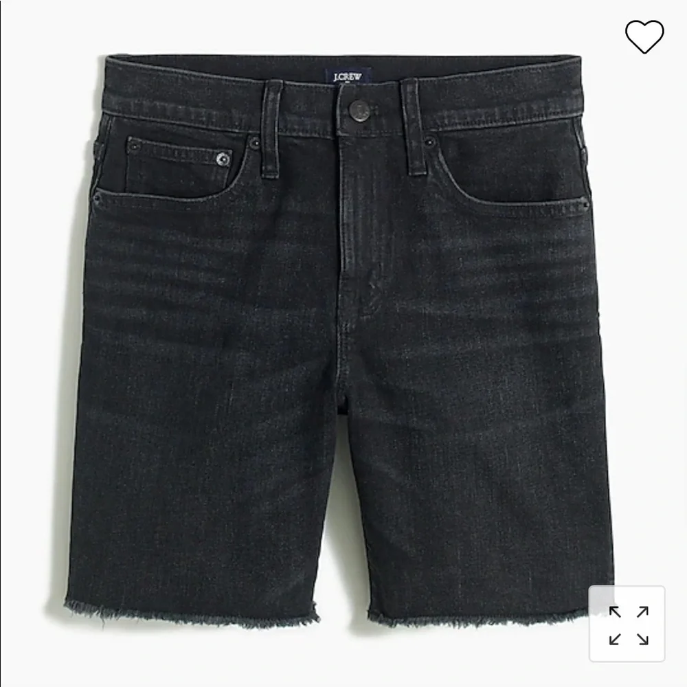 j. crew factory - long denim short in washed black